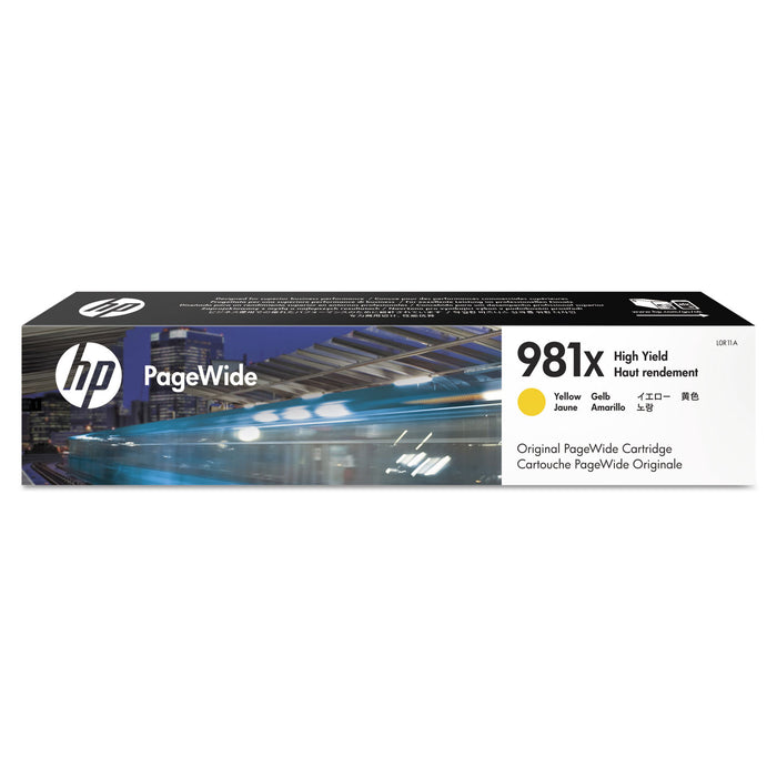 HP 981X, (L0R11A) High Yield Yellow Original PageWide Cartridge