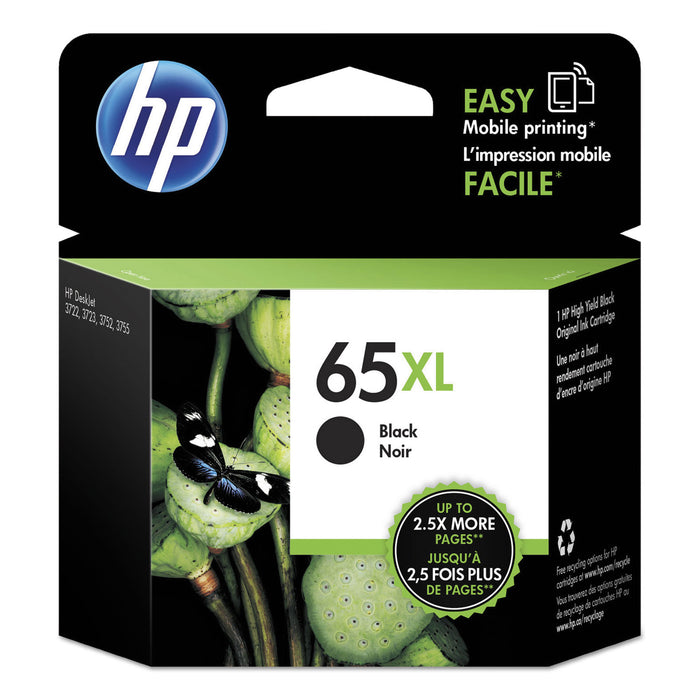 HP 65XL, (N9K04AN) High Yield Black Original Ink Cartridge