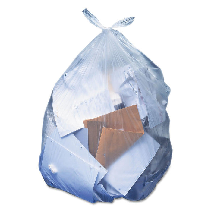 High-Density Waste Can Liners, 33 gal, 13 microns, 33" x 40", Natural, 500/Carton