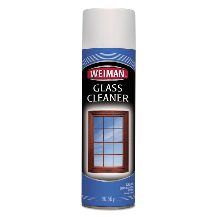 Foaming Glass Cleaner, 19 oz Aerosol Can, 6/Carton