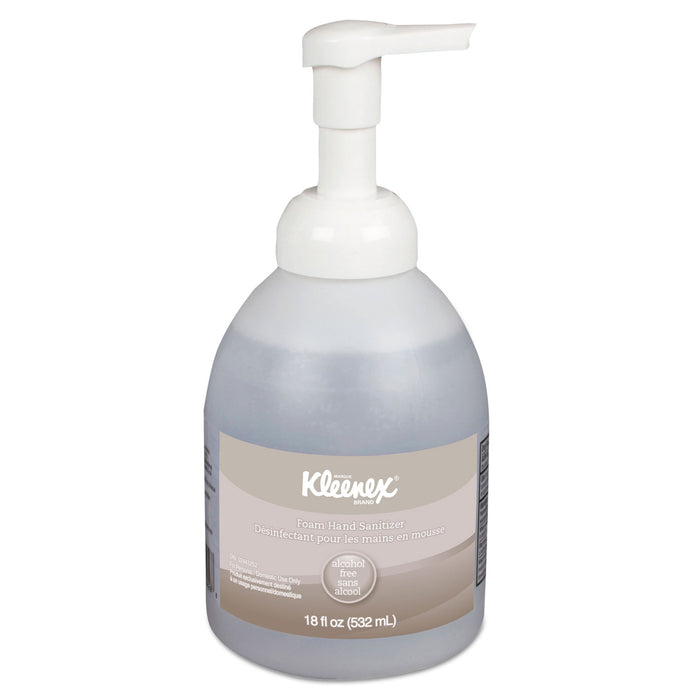 Alcohol-Free Foam Hand Sanitizer, 18 oz Pump Bottle, 4/Carton
