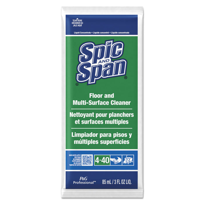 Liquid Floor Cleaner, 3 oz Packet, 45/Carton