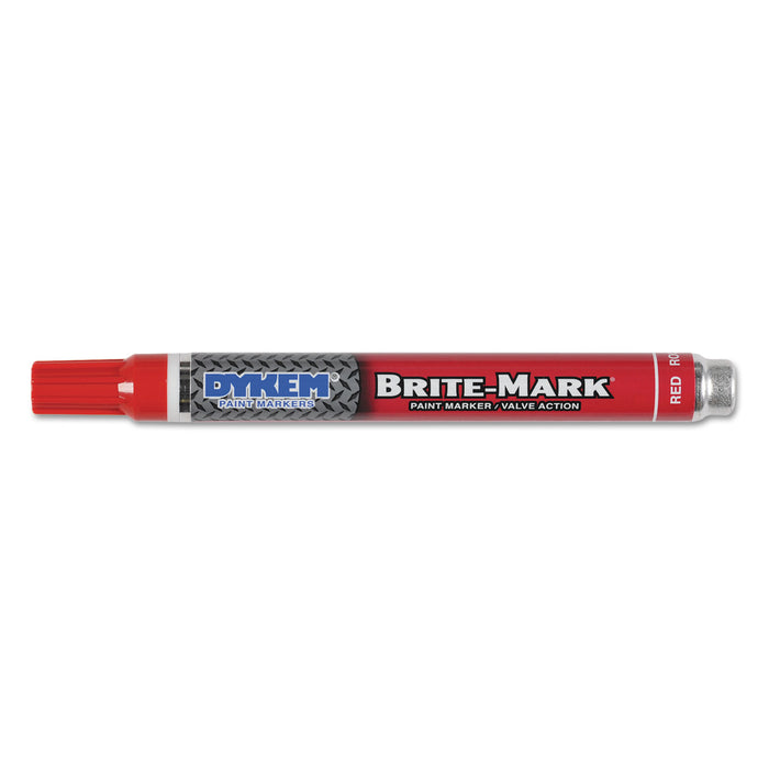 BRITE-MARK Paint Markers, Medium Bullet Tip, Red