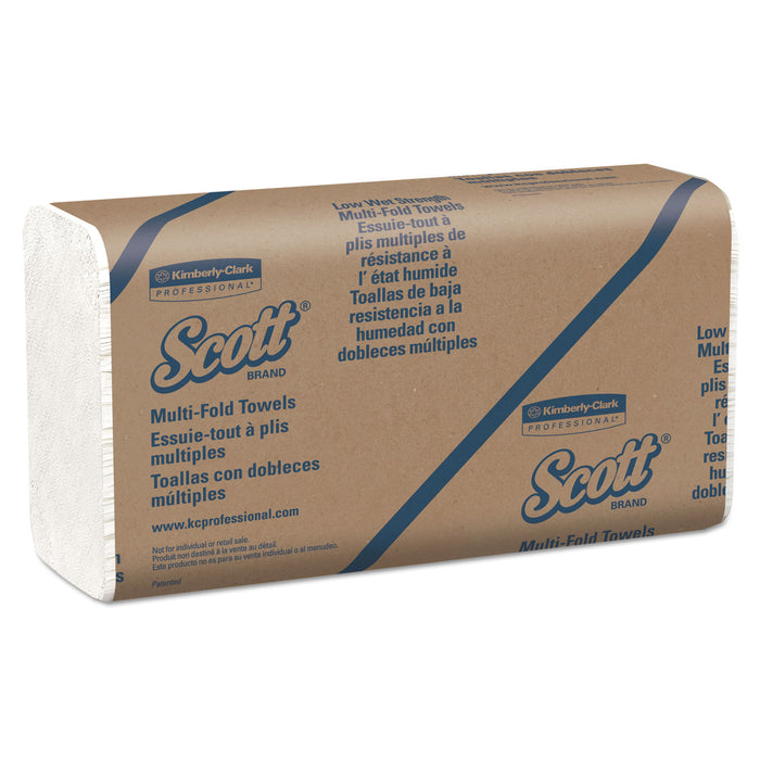 Essential Low Wet Strength Multi-Fold Towels, 9 2/5x9 1/5,White,250 Sheets,16/CT