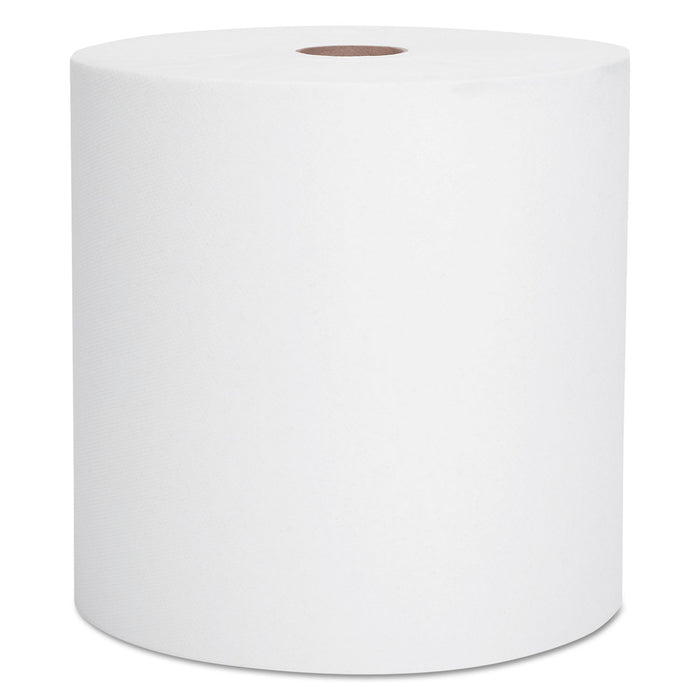 Essential High Capacity Hard Roll Towel, 1.5" Core, 8 x 1000 ft, Recycled, White, 6/Carton