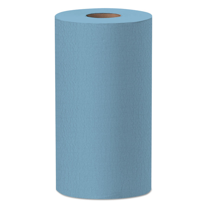 X60 Cloths, Small Roll, 9.8 x 13.4, Blue, 130/Roll, 12 Rolls/Carton