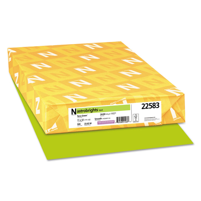 Color Paper, 24 lb, 11 x 17, Terra Green, 500/Ream