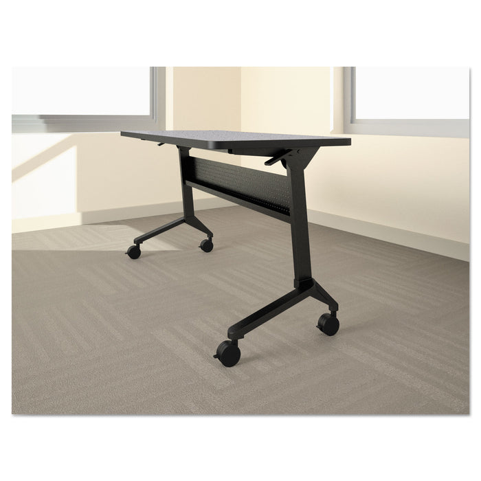 Flip-n-Go Table Base, 58 3/4w x 21 1/4d x 27 7/8h, Black