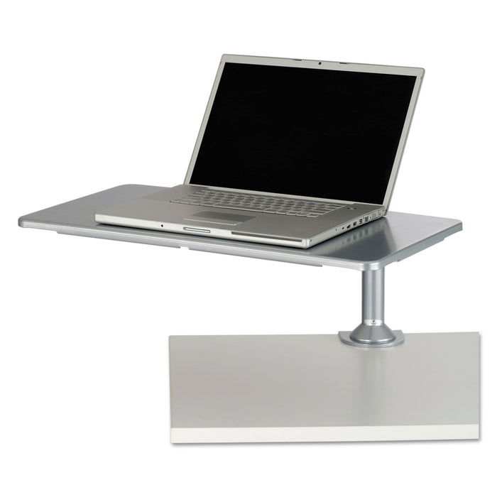 Desktop Sit/Stand Workstations, Laptop, Silver