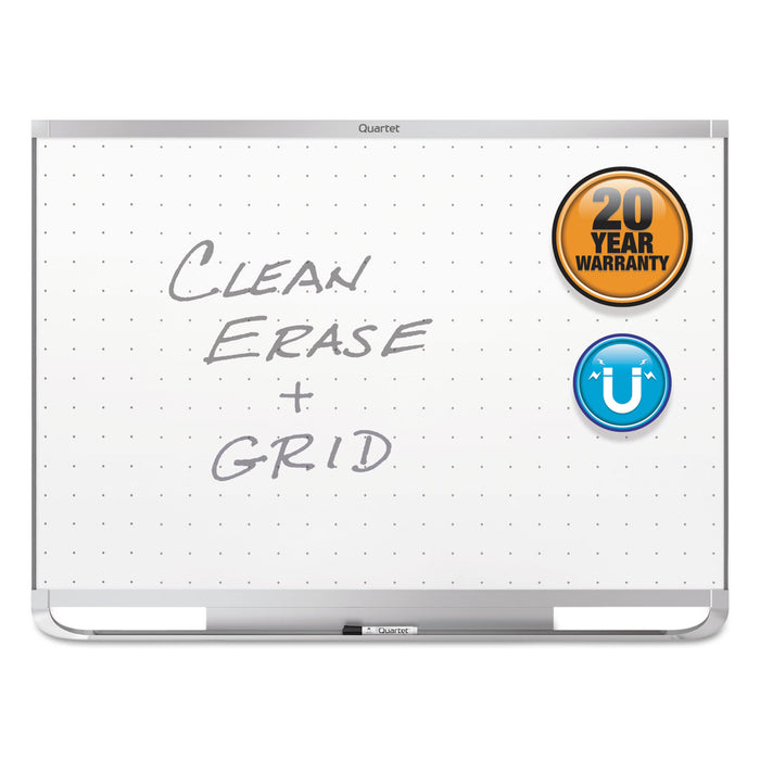 Prestige 2 Magnetic Total Erase Whiteboard, 72 x 48, Aluminum Frame