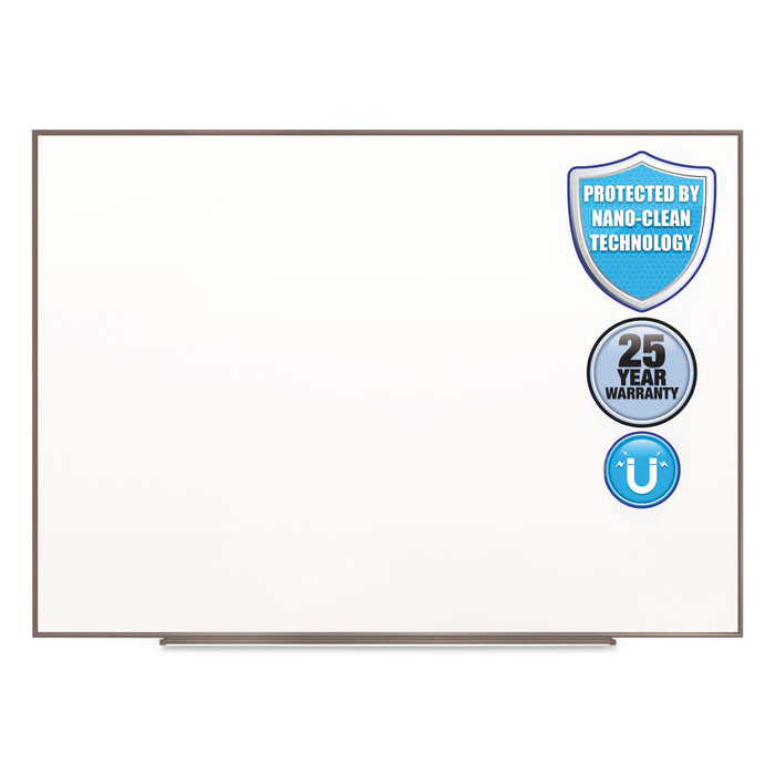 Fusion Nano-Clean Magnetic Whiteboard, 36 x 24, Silver Frame