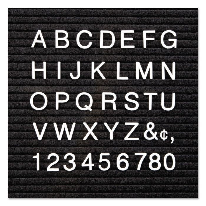 Character Sets, Pin, White, 1/2"h, 300/Set