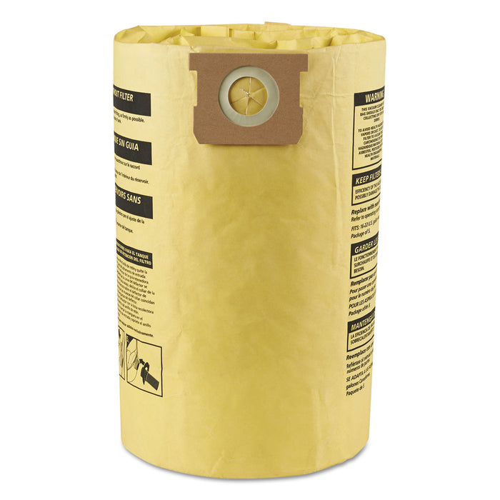 Disposable Collection Filter Bags, Fits 15-22 gallon Tanks, 2/Pack