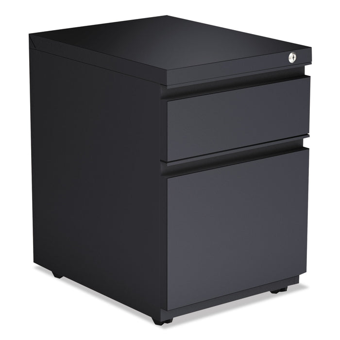 2-Drawer Metal Pedestal Box File with Full Length Pull, 14.96w x 19.29d x 21.65h, Charcoal