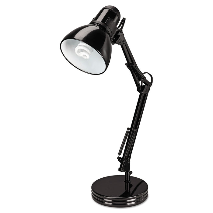 Architect Desk Lamp, Adjustable Arm, 6.75"w x 11.5"d x 22"h, Black