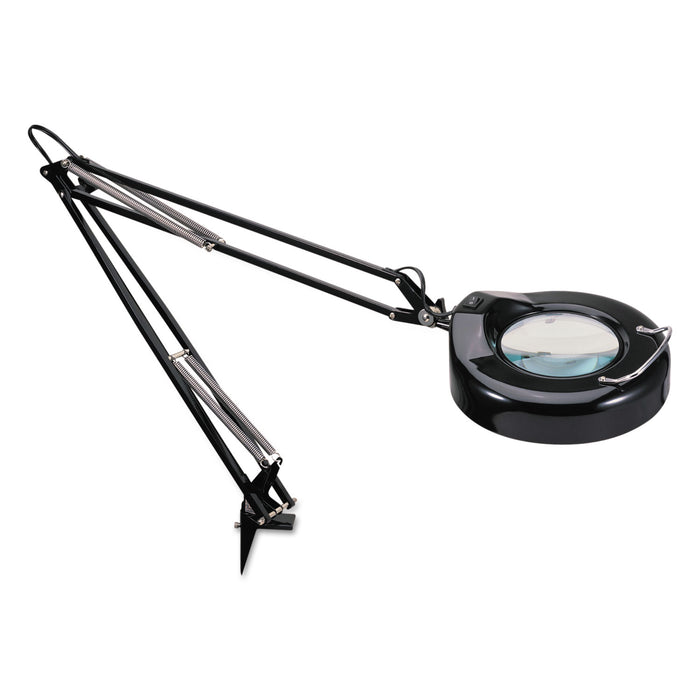 Full Spectrum Clamp-On Magnifier, Adjustable, 9"w x 26"d x 36"h, Matte Black