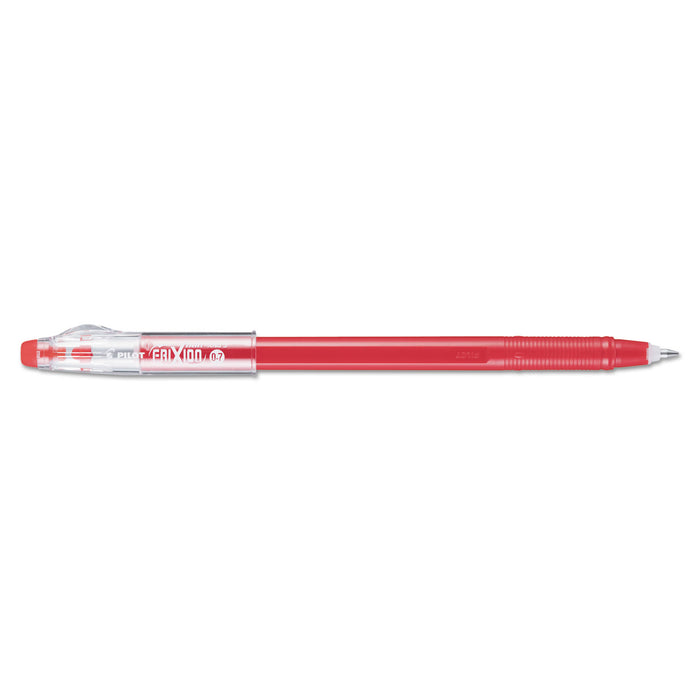FriXion ColorSticks Erasable Stick Gel Pen, Fine 0.7mm, Red Ink/Barrel, Dozen