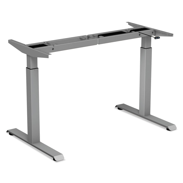 2-Stage Electric Adjustable Table Base, 27.5" to 47.2" High, Gray