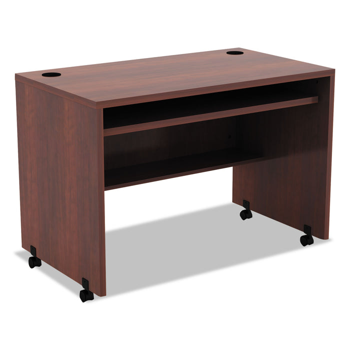 Alera Valencia Mobile Workstation Desk, 41.38w x 23.63d x 30h, Medium Cherry