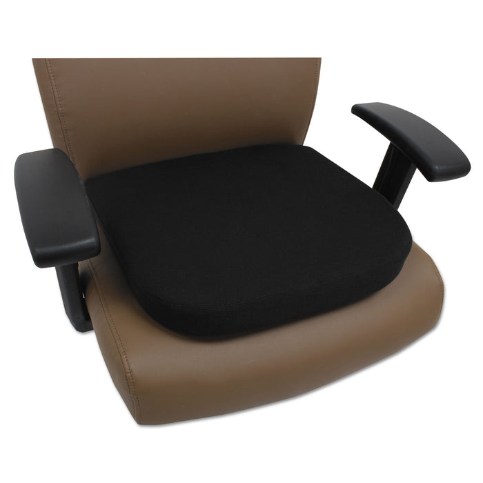 Cooling Gel Memory Foam Seat Cushion, 16.5 x 15.75 x 2.75, Black