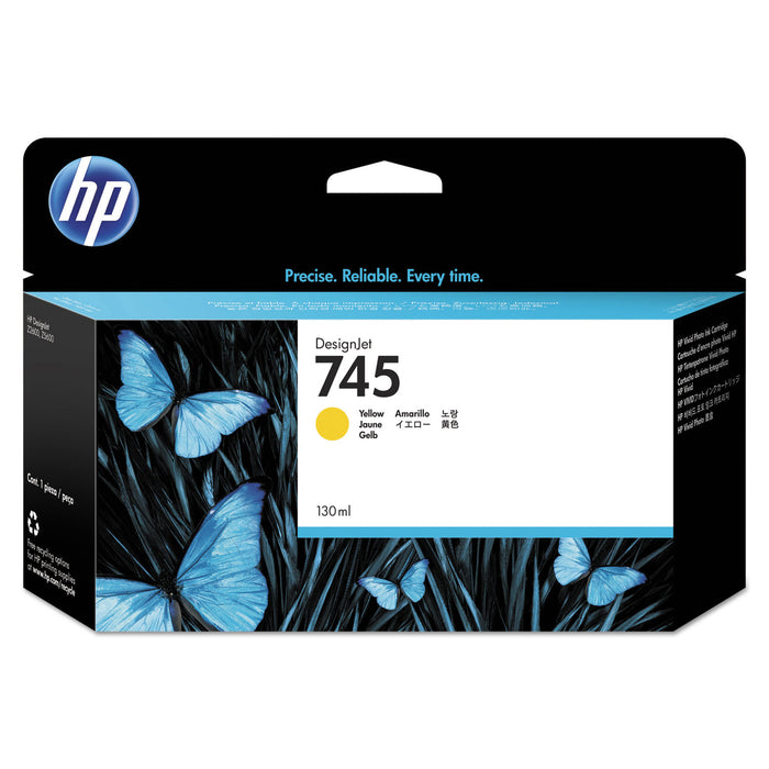 HP 745, (F9J96A) Yellow Original Ink Cartridge