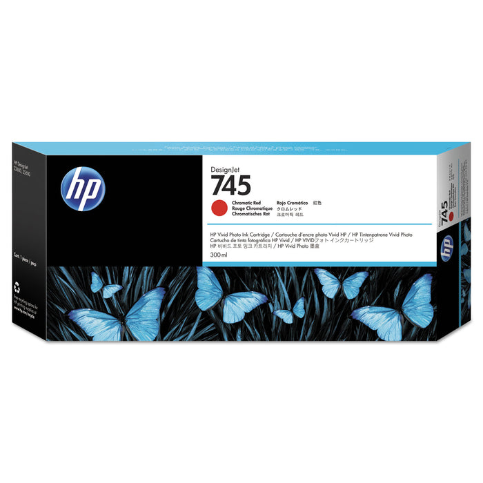 HP 745, (F9K06A) Chromatic Red Original Ink Cartridge