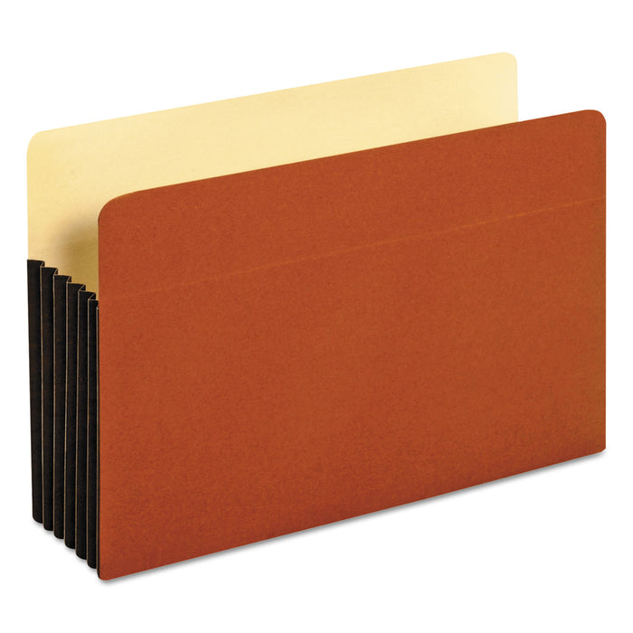 File Pocket w/ Tyvek, 5.25" Expansion, Legal Size, Redrope, 10/Box