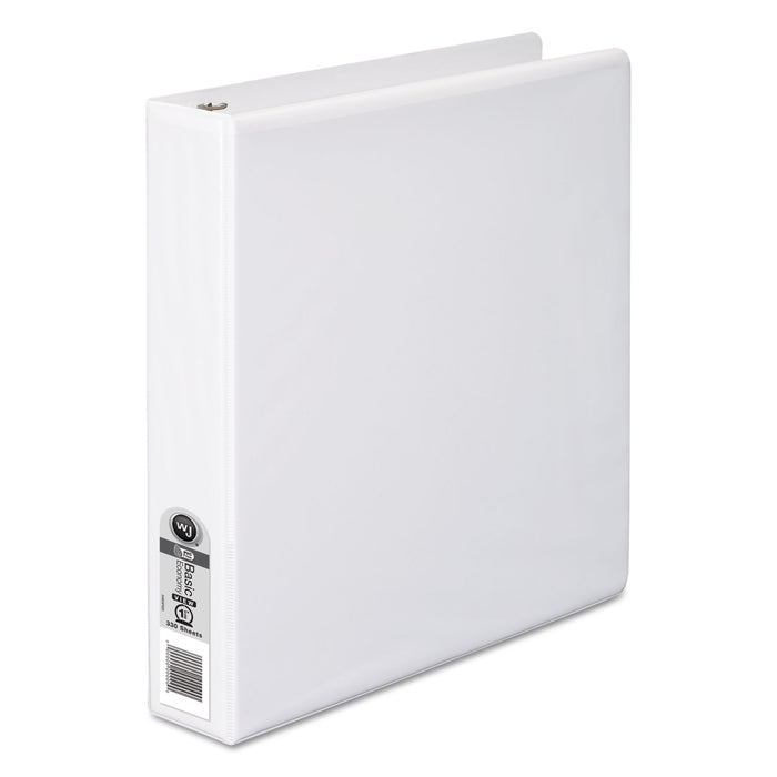 362 Basic Round Ring View Binder, 3 Rings, 1.5" Capacity, 11 x 8.5, White