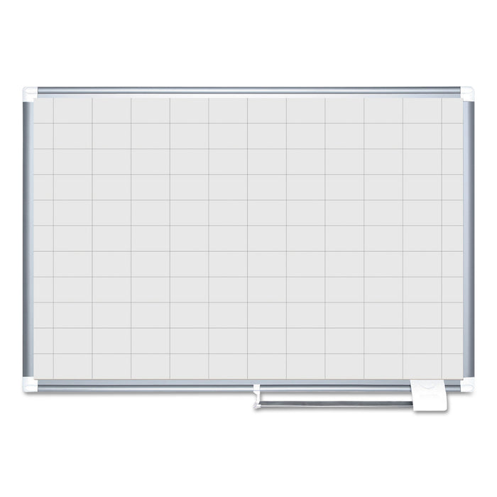 Grid Planning Board, 48 x 36, 2 x 3 Grid, White/Silver