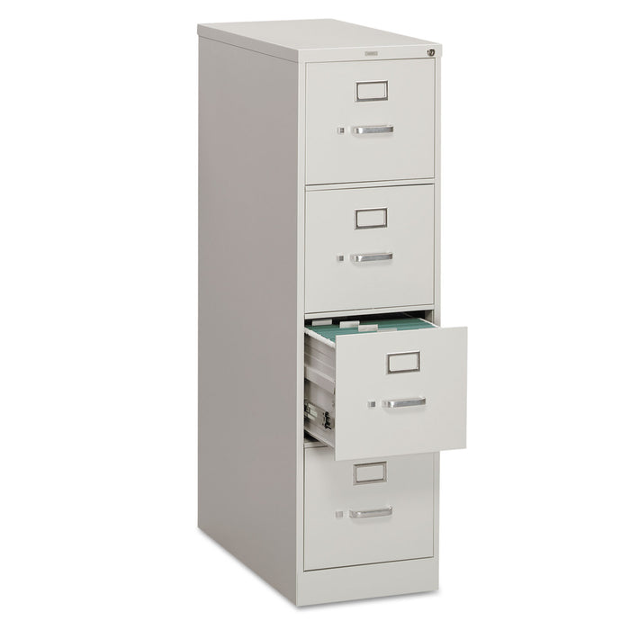 310 Series Four-Drawer Full-Suspension File, Letter, 15w x 26.5d x 52h, Light Gray