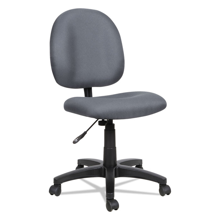 Alera Essentia Series Swivel Task Chair, Supports up to 275 lbs, Gray Seat/Gray Back, Black Base