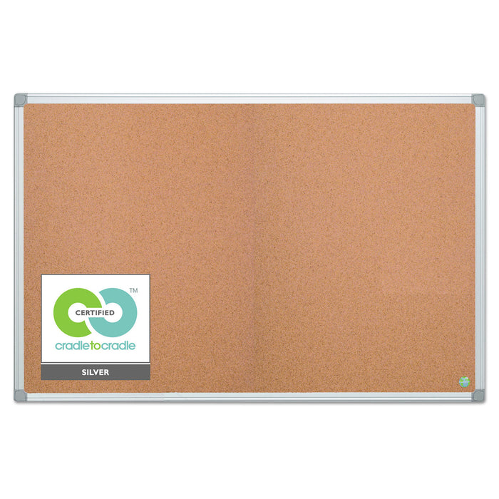 Earth Cork Board, 48 x 72, Aluminum Frame