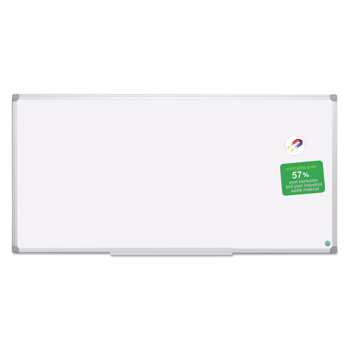 Earth Dry Erase Board, White/Silver, 48 x 96