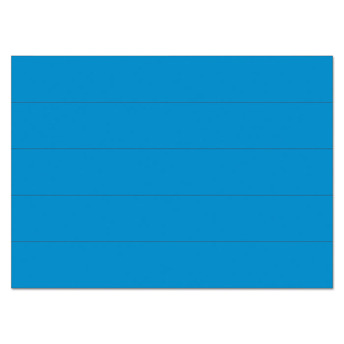 Dry Erase Magnetic Tape Strips, Blue, 6" x 7/8", 25/Pack