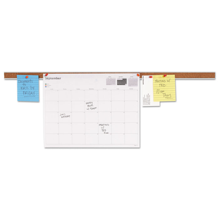 Cork Bulletin Bar, Brown, 24 x 1
