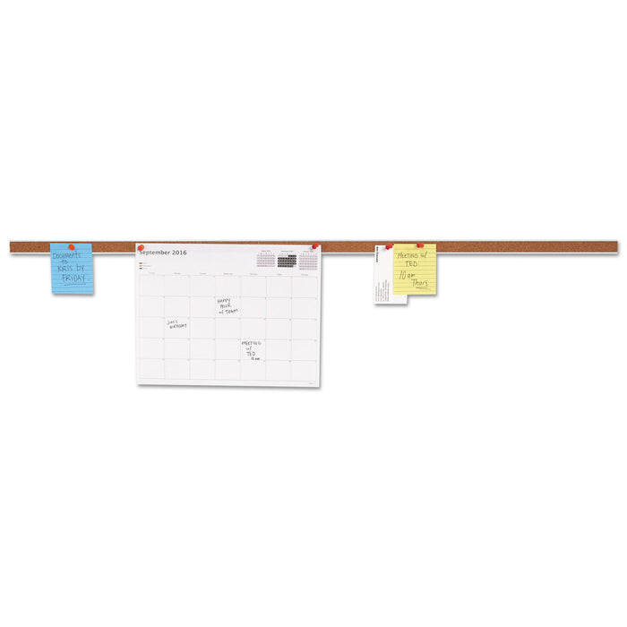 Cork Bulletin Bar, Brown, 36 x 1