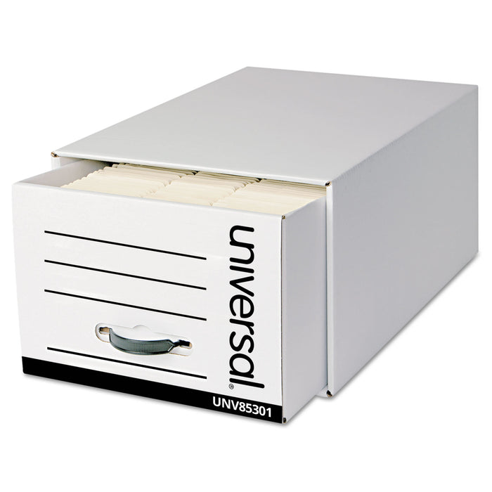 Heavy-Duty Storage Drawers, Legal Files, 17.25" x 25.5" x 11.5", White, 6/Carton