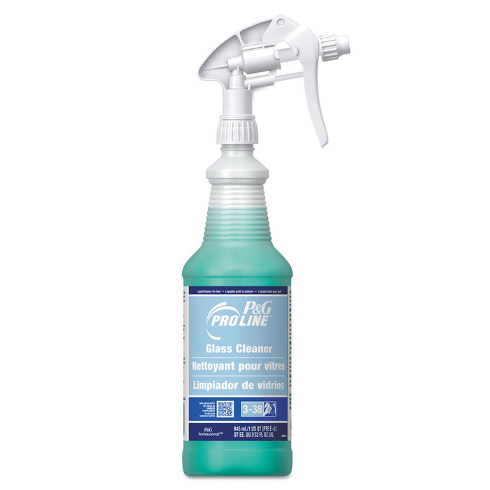 Glass Cleaner, Fresh Scent, 32 oz Spray Bottle, 12/Carton