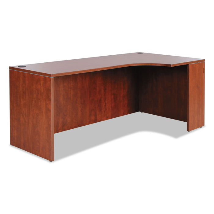 Alera Valencia Right Corner Credenza Shell, 70.88w x 35.38d x 29.5h, Medium Cherry