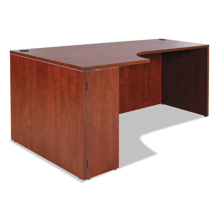 Alera Valencia Left Corner Credenza Shell, 70.88w x 35.38d x 29.5h, Medium Cherry