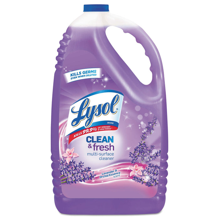 Clean and Fresh Multi-Surface Cleaner, Lavender and Orchid Essence, 144 oz Bottle, 4/Carton