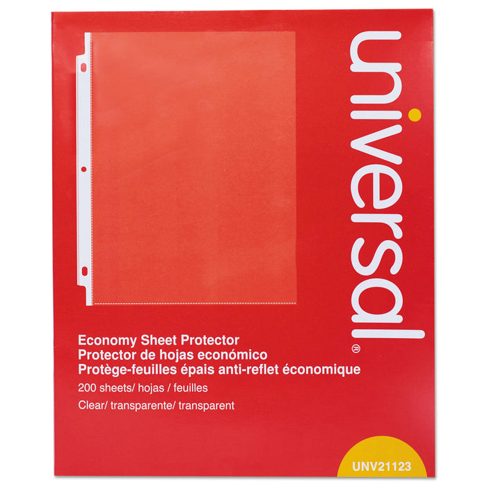 Standard Sheet Protector, Economy, 8 1/2 x 11, Clear, 200/Box