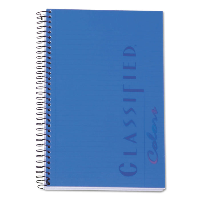 Color Notebooks, 1 Subject, Narrow Rule, Indigo Blue Cover, 8.5 x 5.5, 100 Sheets