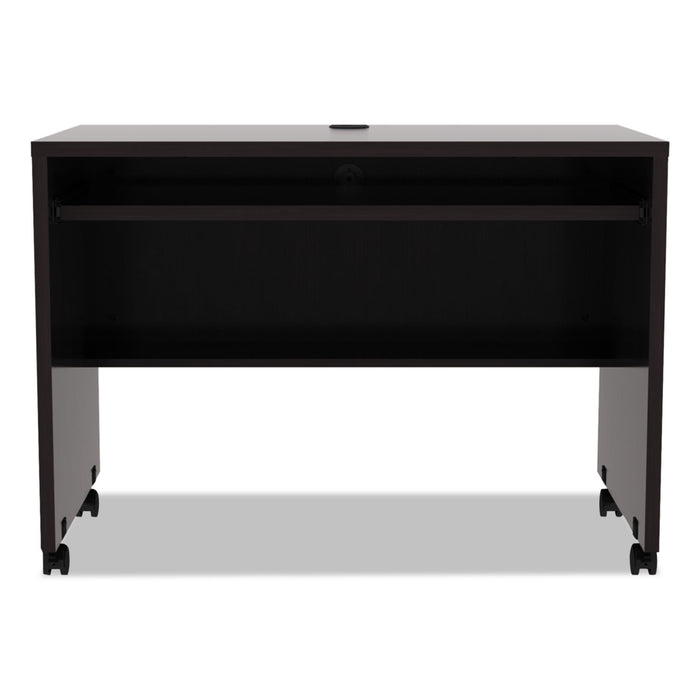 Alera Valencia Series Mobile Workstation Desk, 41.38w x 23.63d x 30h, Espresso