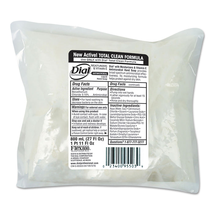 Antimicrobial Soap with Moisturizers, 800mL Refill, 12/Carton