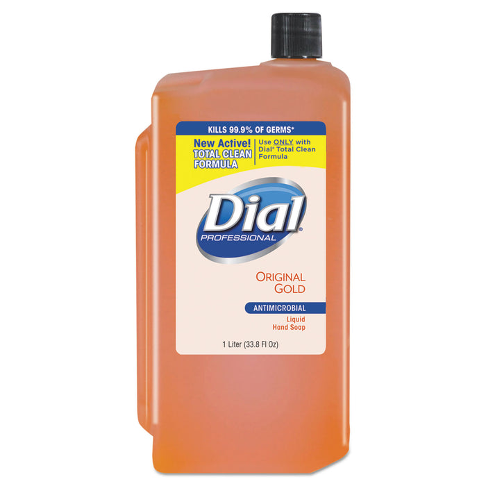 Gold Antimicrobial Liquid Hand Soap, Floral, 1000 mL Refill, 8/Carton