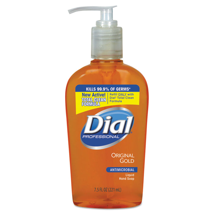 Gold Antimicrobial Liquid Hand Soap, Floral Fragrance, 7.5 oz Pump Bottle