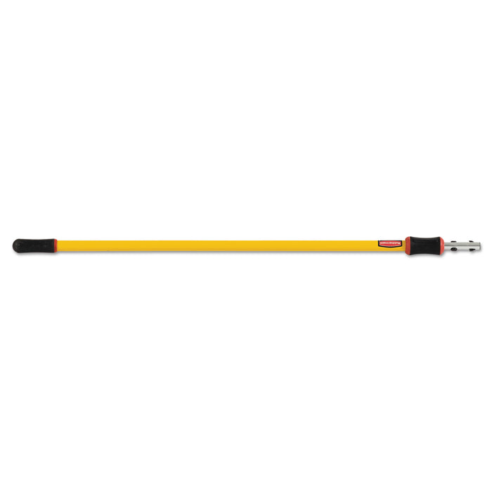 HYGEN 48-96" Quick-Connect Extension Pole, Aluminum, Yellow, 6/Carton