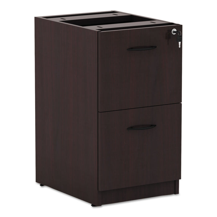 Alera Valencia File/File Drawer Full Pedestal, 15.63w x 20.5d x 28.5h, Mahogany