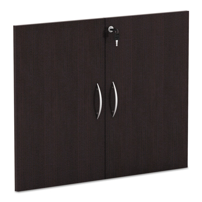 Alera Valencia Series Cabinet Door Kit For All Bookcases, 15.63w x 0.75d x 25.25h, Espresso